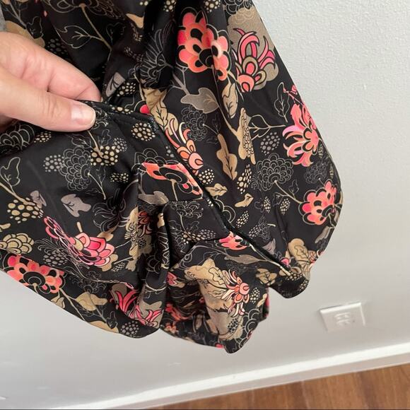 SlipOn | Black Floral Regular Leg Style Flower Swim Swimsuit Bathing Suit US 24 - Picture 6 of 9